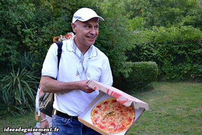 Disfraz barato de repartidor de pizza